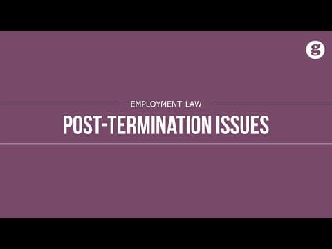 Post Termination Issues thumbnail