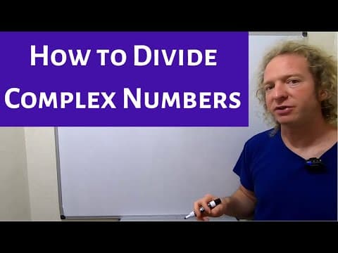 How to Divide Complex Numbers thumbnail