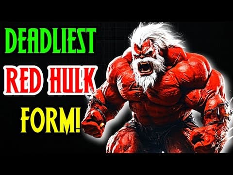 What Makes Red Hulk the Most Dangerous Version of Hulk? thumbnail