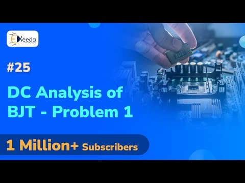 Numerical Example 1: Dc Analysis of BJT | Electronic Devices and Circuits - 1 in EXTC thumbnail