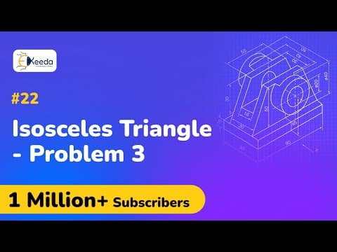 How to Project an Isosceles Triangle in Engineering Drawing thumbnail