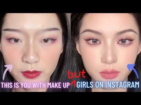 WHY DO I STILL LOOK BAD AFTER MAKEUP??? Makeup Hacks that YOU MUST KNOW! by 【小春日青】 thumbnail