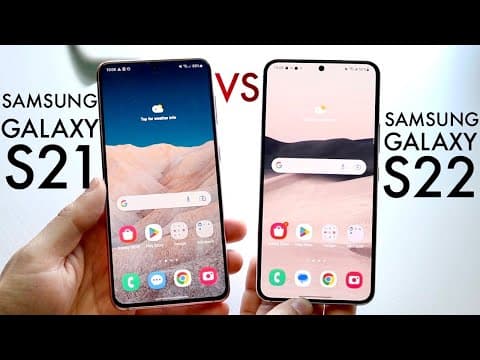 Samsung Galaxy S22 Vs Samsung Galaxy S21 in 2023! (Comparison) (Review) thumbnail