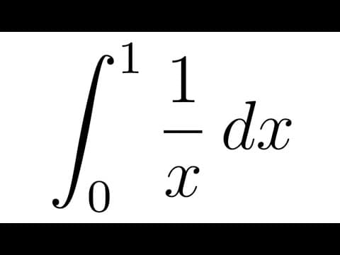 Show that the Integral of 1/x from 0 to 1 Diverges thumbnail