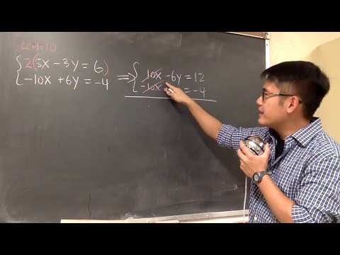 How to Determine If a System of Equations Has No Solution thumbnail