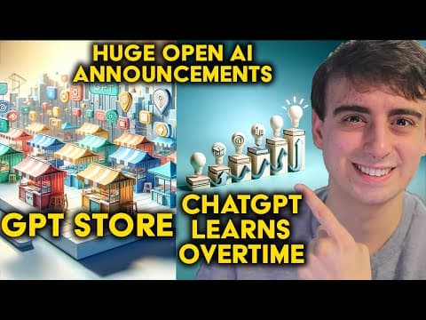 The Custom GPT Store is AWESOME! + ChatGPT Learns Over Time | Deep Dive thumbnail
