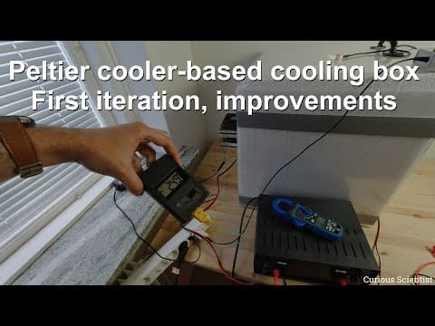 Building a Peltier cooler-based cooling box - First iteration, improvements [Part 2/6] thumbnail