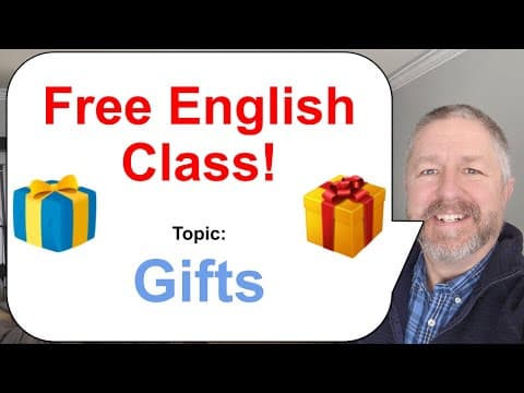 Let's Learn English! Topic: Gifts! 🎁🎀🛍️ thumbnail