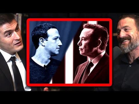 Lex Fridman on Elon vs Zuck fight thumbnail