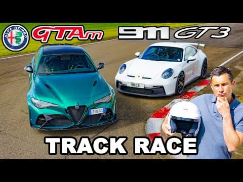 Which Is Faster: Alfa Giulia GTA M or Porsche 911 GT3? thumbnail