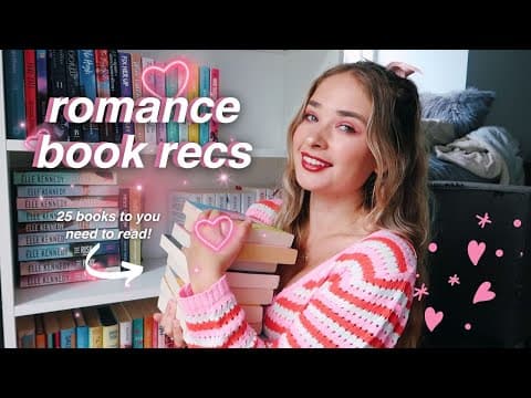the ultimate romance book recommendation video thumbnail