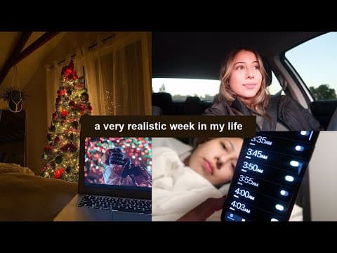 WEEKLY VLOG: decorating for Christmas, waking up at 4am, & more! thumbnail