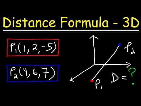 How To Find The Distance Between 2 Points In 3D Space thumbnail