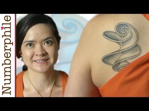 The Girl with the Hyperbolic Helicoid Tattoo - Numberphile thumbnail