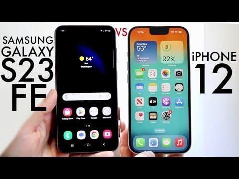 Samsung Galaxy S23 FE Vs iPhone 12! (Comparison) (Review) thumbnail