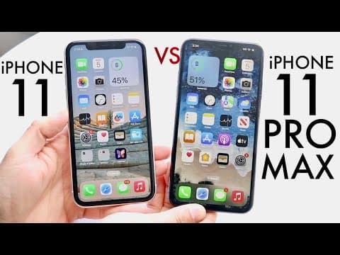 iPhone 11 Vs iPhone 11 Pro Max In 2024! (Comparison) (Review) thumbnail