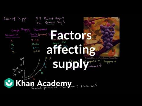 What Factors Influence Supply in Microeconomics? thumbnail
