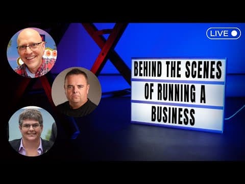 Behind the scenes of running a business thumbnail