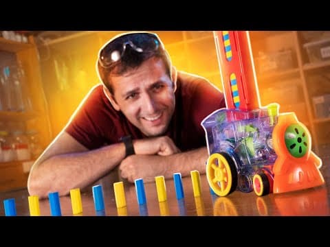 ROBÔ que faz FILA DE DOMINÓS: Nós testamos! thumbnail