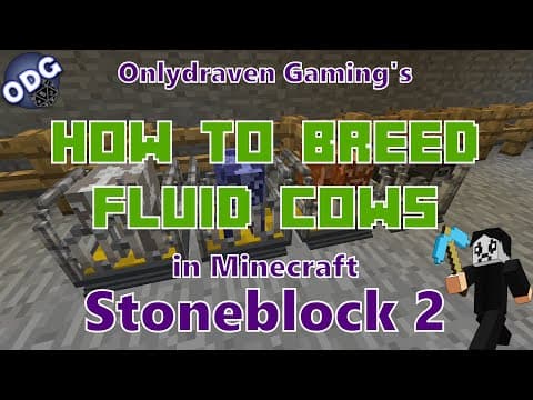 Minecraft - Stoneblock 2 - How to Breed Fluid Cows thumbnail