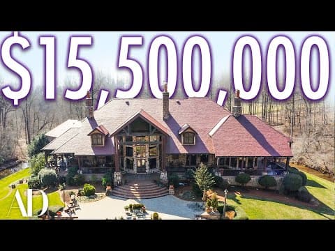 Inside A $15.5M Hidden Mansion With A Luxury Car Barn | On The Market | Architectural Digest thumbnail