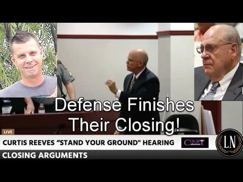 Curtis Reeves Stand Your Ground Hearing Defense Closing Arguments Part 3 thumbnail