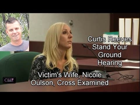 Curtis Reeves Stand Your Ground Hearing Day 4 Part 2 (Victims Wife Cross Examined) 02/23/17 thumbnail