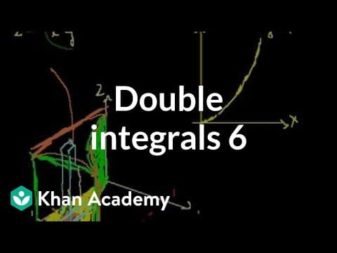 Double integrals 6 | Double and triple integrals | Multivariable Calculus | Khan Academy thumbnail