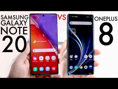 Samsung Galaxy Note 20 Vs OnePlus 8! (Comparison) (Review) thumbnail