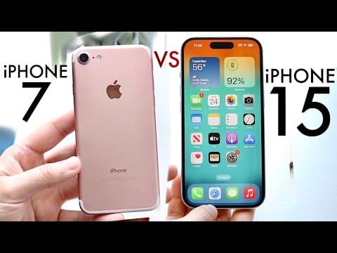 iPhone 15 Vs iPhone 7! (Comparison) (Review) thumbnail
