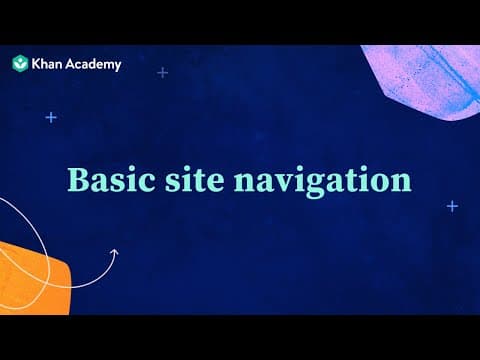 Khan for Educators: Basic site navigation thumbnail