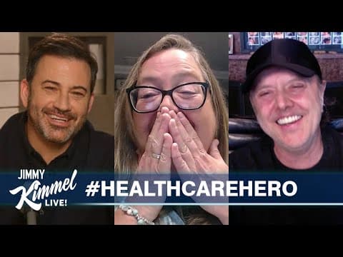 Jimmy Kimmel & Lars Ulrich Surprise Nurse/Metallica Fan - Supported by Big Lots! thumbnail