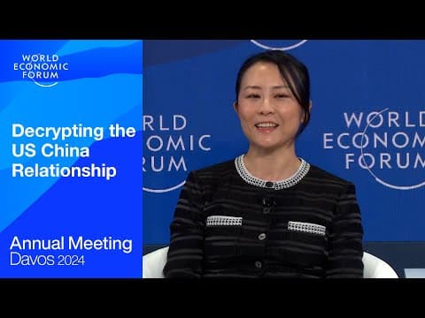 Decrypting the US China Relationship | Davos 2024 | World Economic Forum thumbnail