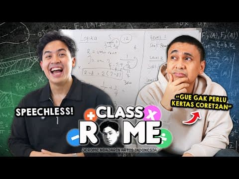 WAH! TES MATEMATIKA RADITYA DIKA, JEROME SPEECHLESS!? | NGAJARIN ARTIS INDONESIA thumbnail