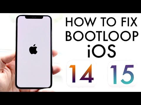 How TO FIX Apple BOOTLOOP Issue On ANY iPhone, iPad, iPod! (iOS 15 / 14 / 13)! thumbnail