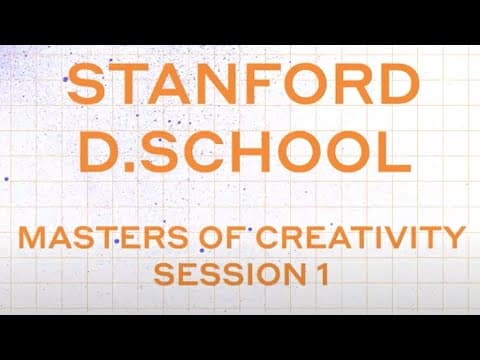 The Inspiration Discipline: A talk from the Stanford d.school thumbnail