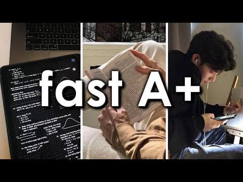 How to STUDY so FAST that it feels ILLEGAL thumbnail