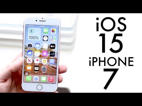 iOS 15 OFFICIAL On iPhone 7! (Review) thumbnail