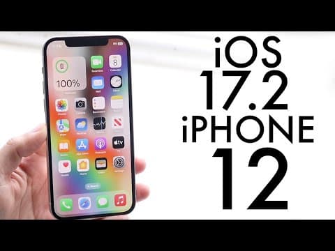 iOS 17.2 On iPhone 12! (Review) thumbnail