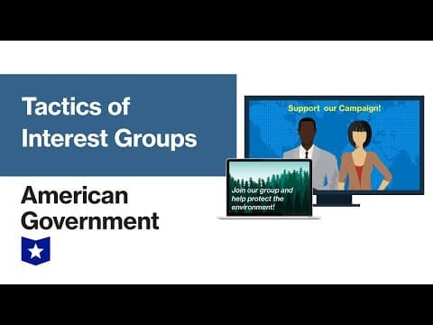 Tactics of Interest Groups in the United States | American Government thumbnail