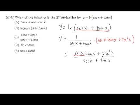 (Q14.) So, you think you can take the derivative? thumbnail