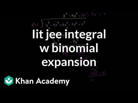 IIT JEE Integral with Binomial Expansion thumbnail