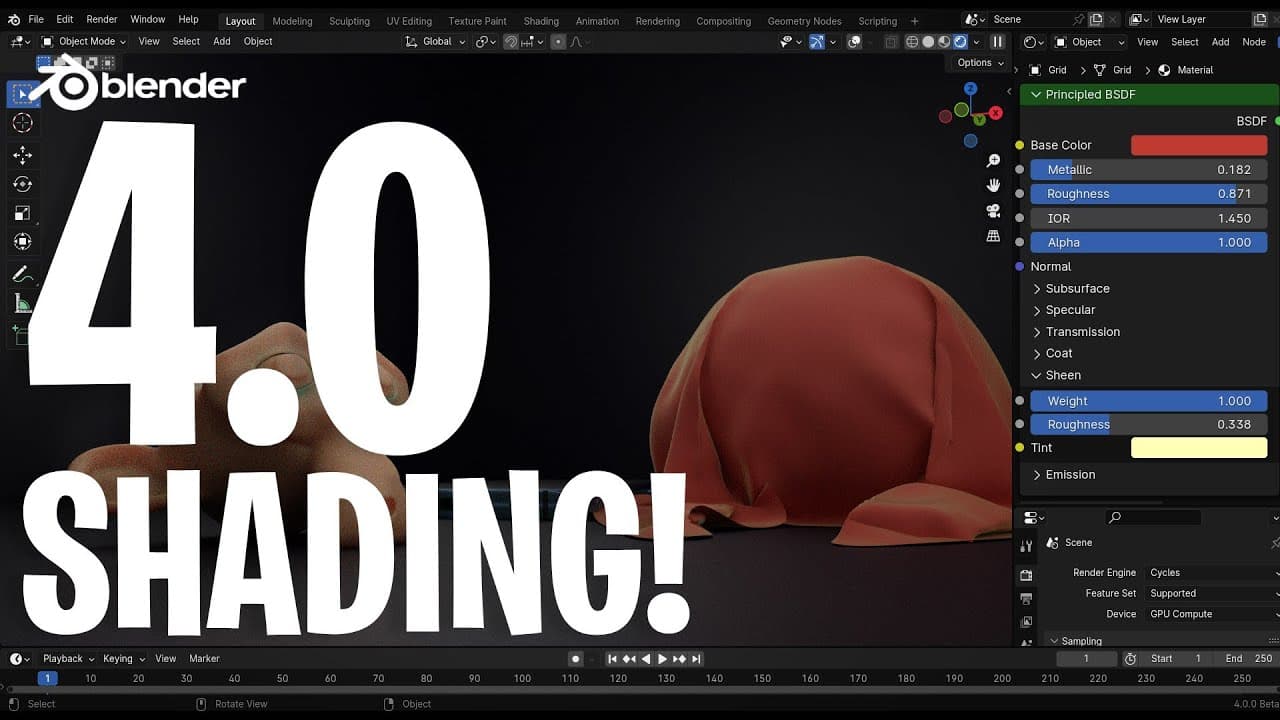 What’s New in Blender 4.0’s Principled BSDF Shader? | Glasp