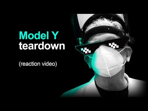 Munro Tesla Model Y Teardown (reaction video) thumbnail