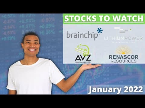 TOP ASX Growth Stocks To Watch: January 2022 📈 (BRN, AVZ, RNU, LPI) thumbnail