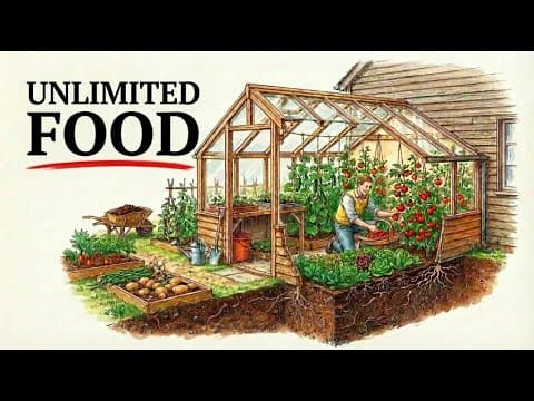How to Build a Backyard Greenhouse for $200: The Self-Sufficient System thumbnail
