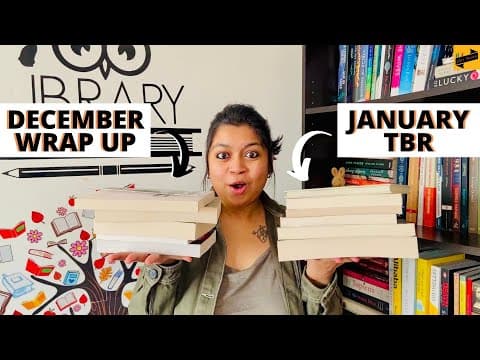 12 books - December Wrap up | January TBR | Beginner-friendly | Struggle with reading | Libro Review thumbnail