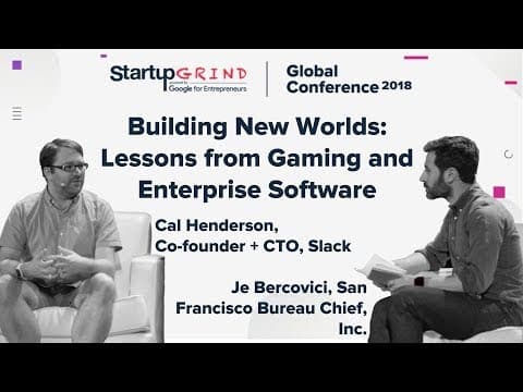 Building New Worlds: Lessons from Gaming and Enterprise Software - Cal Henderson + Je Bercovici thumbnail