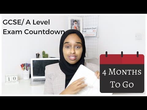 GCSE/A-LEVELS 2019 4 MONTH EXAM COUNTDOWN | Advice From A Teacher! thumbnail