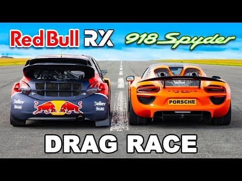 Porsche Hypercar v Red Bull Rallycross: DRAG RACE thumbnail
